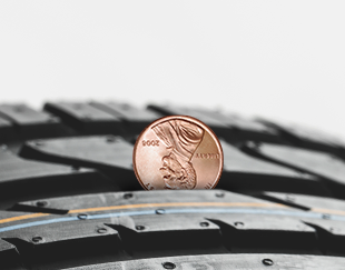 Penny test for tires